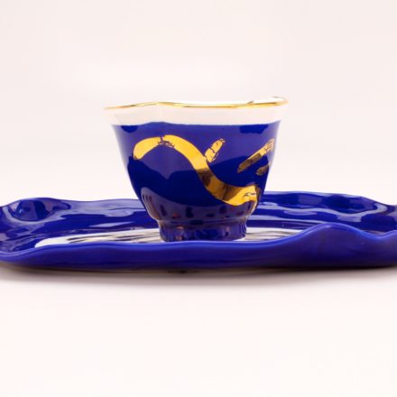 CP&S33: Main image for Cup and Saucer made by Betty Woodman