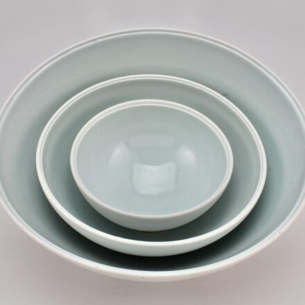 B949: Main image for 3-piece stacked bowl made by Peter Beasecker
