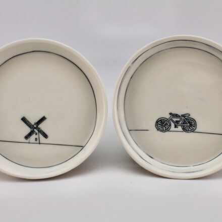 P561: Main image for 2-piece plates made by Nicole Aguillano