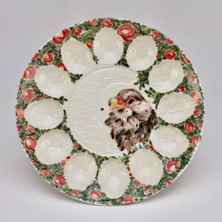 SW327: Main image for Egg plate made by Nikki Mizak