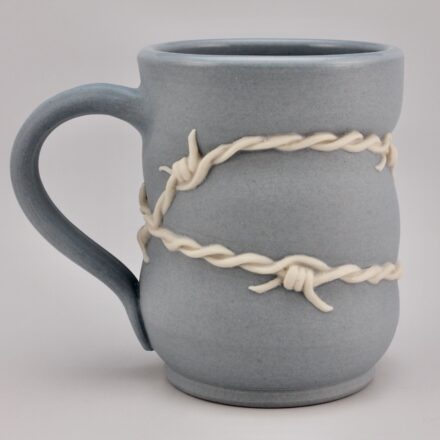 C1155: Main image for Barbed-Wire Mug, blue made by Brad Menninga