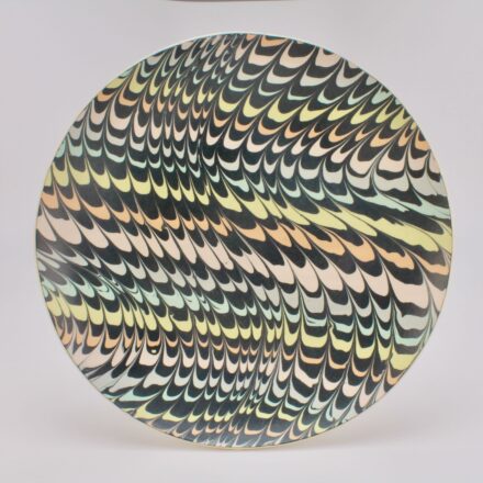 P572: Main image for Confetti Stripe Dinner Plate made by Morgan Levine