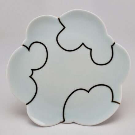 P719: Main image for Celadon Cloud Plate made by Sam Chung