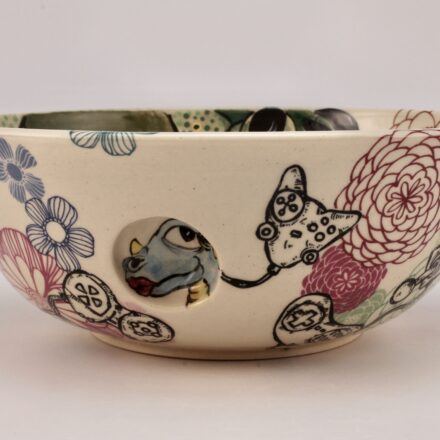 B839: Main image for Large Green Dragon Bowl made by Amanda Fangue