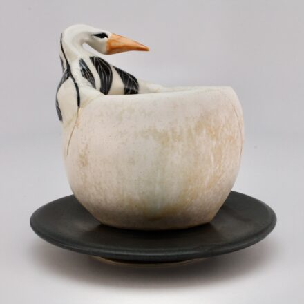 CP&S39: Main image for Crane Bowl with saucer made by Silvie Granatelli