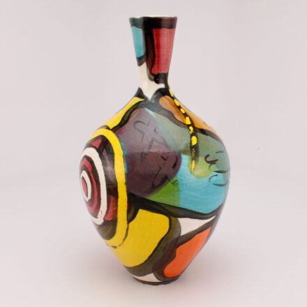 V214: Main image for Hand Painted Vase made by Kyle Scott Lee