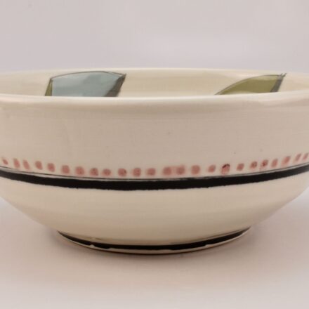 B832: Main image for bowl with leaf design made by Amy Halko