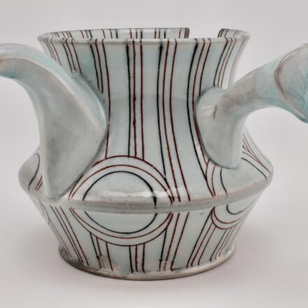T129: Main image for Side handle teapot with strainer made by Kenyon Hansen