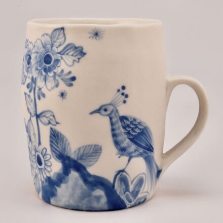 C1270: Main image for Mug  with Blue Peacock made by MyungJin Kim