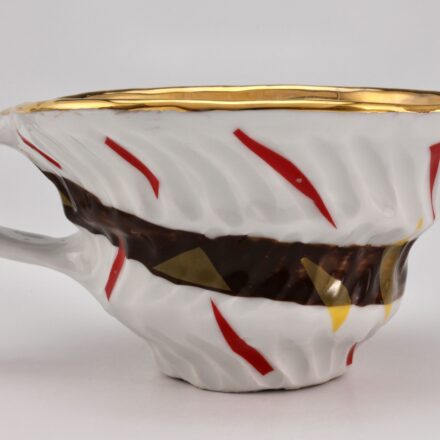 C1564: Main image for Polychrome Porcelain Cup with Luster made by Arnold Zimmerman