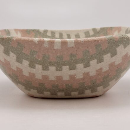 B883: Main image for Square Stitch Bowl made by Mika Sakai