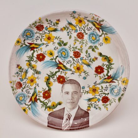 P621: Main image for Barack Obama Salad Plate made by Justin Rothshank