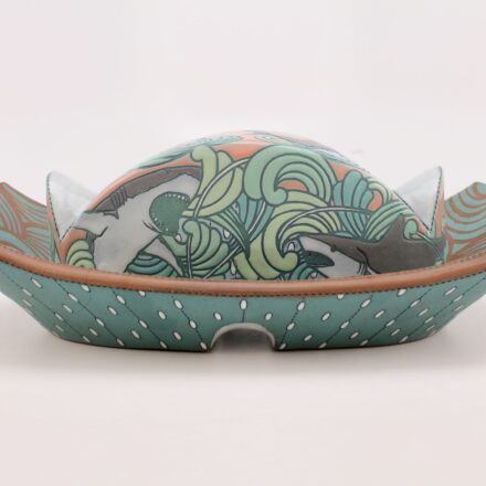 SW384: Main image for Shark Butter Dish made by Renee LoPresti