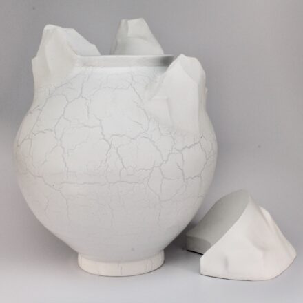 V221: Main image for Moon Jar Vase made by Sam Chung