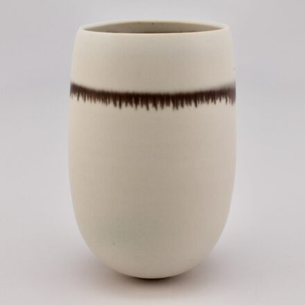 C1336: Main image for Cup with Manganese Stripe made by Lisa Fleming