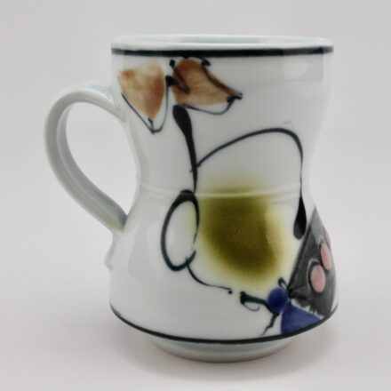 C1383: Main image for Porcelain decorated mug made by Tom Coleman