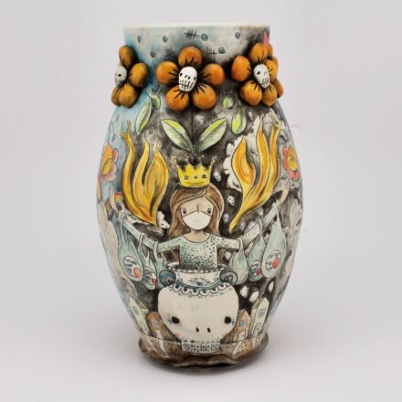 V247: Main image for Ceramic Vase made by Carole Epp
