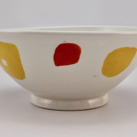 B995: Main image for Yellow and Red Paint Bowl made by Yeonsoo Kim