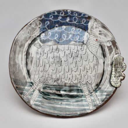 P692: Main image for Alpaca Plate made by Lynne Hobaica