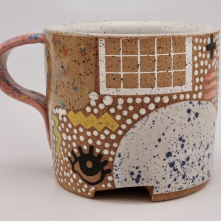 C1381: Main image for Collage Mug with white dots made by Didem Mert