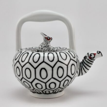T126: Main image for Turtle and Rabbit Teapot made by Sam Chung