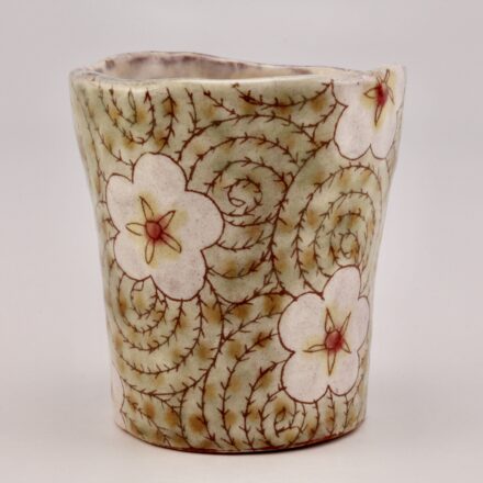 C1310: Main image for Flower Swirl Cup made by Shoko Teruyama