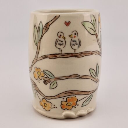 C1324: Main image for Lovebirds Cup made by Carole Epp