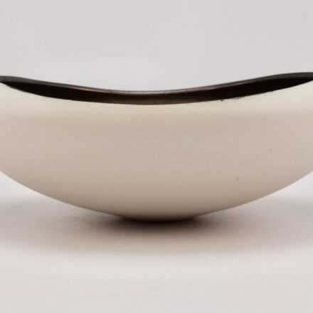 B877: Main image for Bowl with Manganese glaze interior made by Lisa Fleming