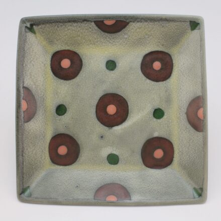 P638: Main image for Square Plate made by Donna Polseno