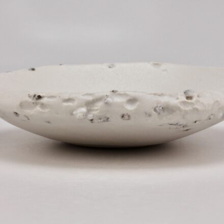 B880: Main image for White dimpled bowl made by Erica Iman