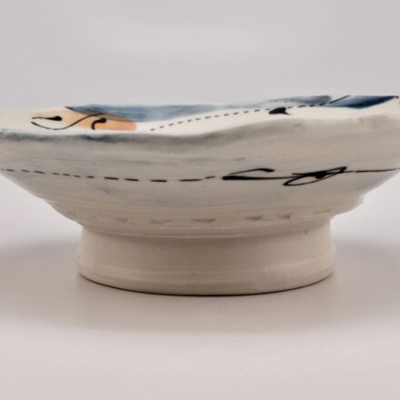 B886: Main image for Small bowl with frog made by Laurie Shaman