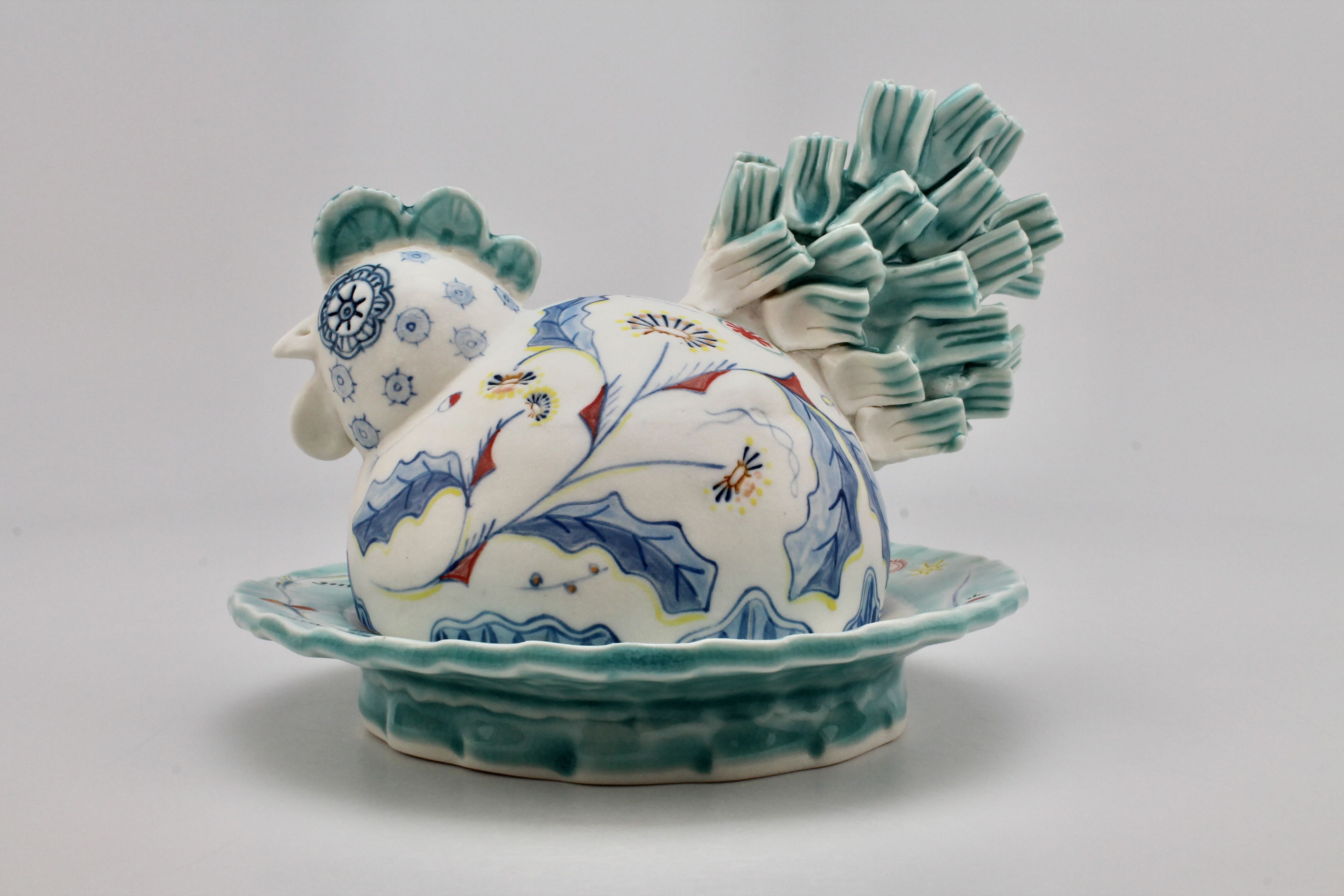 Chicken Butter Dish Liz Quackenbush