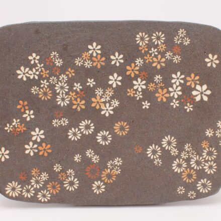 P718: Main image for flat flower plate made by Minsoo Yuh