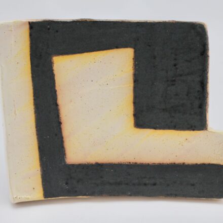 P716: Main image for Plate, Geometric Flag Shape made by Mike Helke