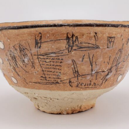 B979: Main image for Bowl with drawings made by Unknown (Japan)