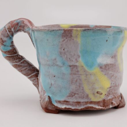 C1531: Main image for Blue and Yellow Cup made by Kirk Mangus