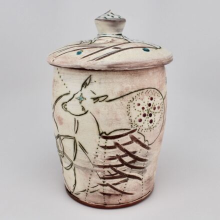 J128: Main image for Large Lidded Jar made by Unknown 