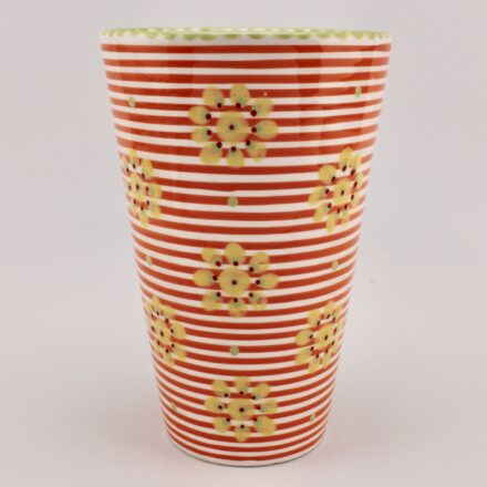 V278: Main image for Red Stripe Vase made by Unknown 
