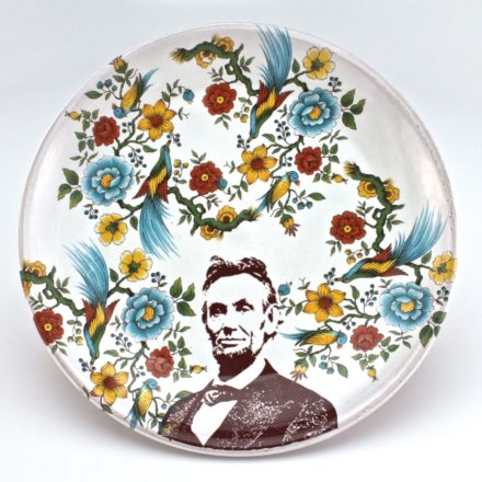 P540: Main image for Abe Lincoln Salad Plate made by Justin Rothshank